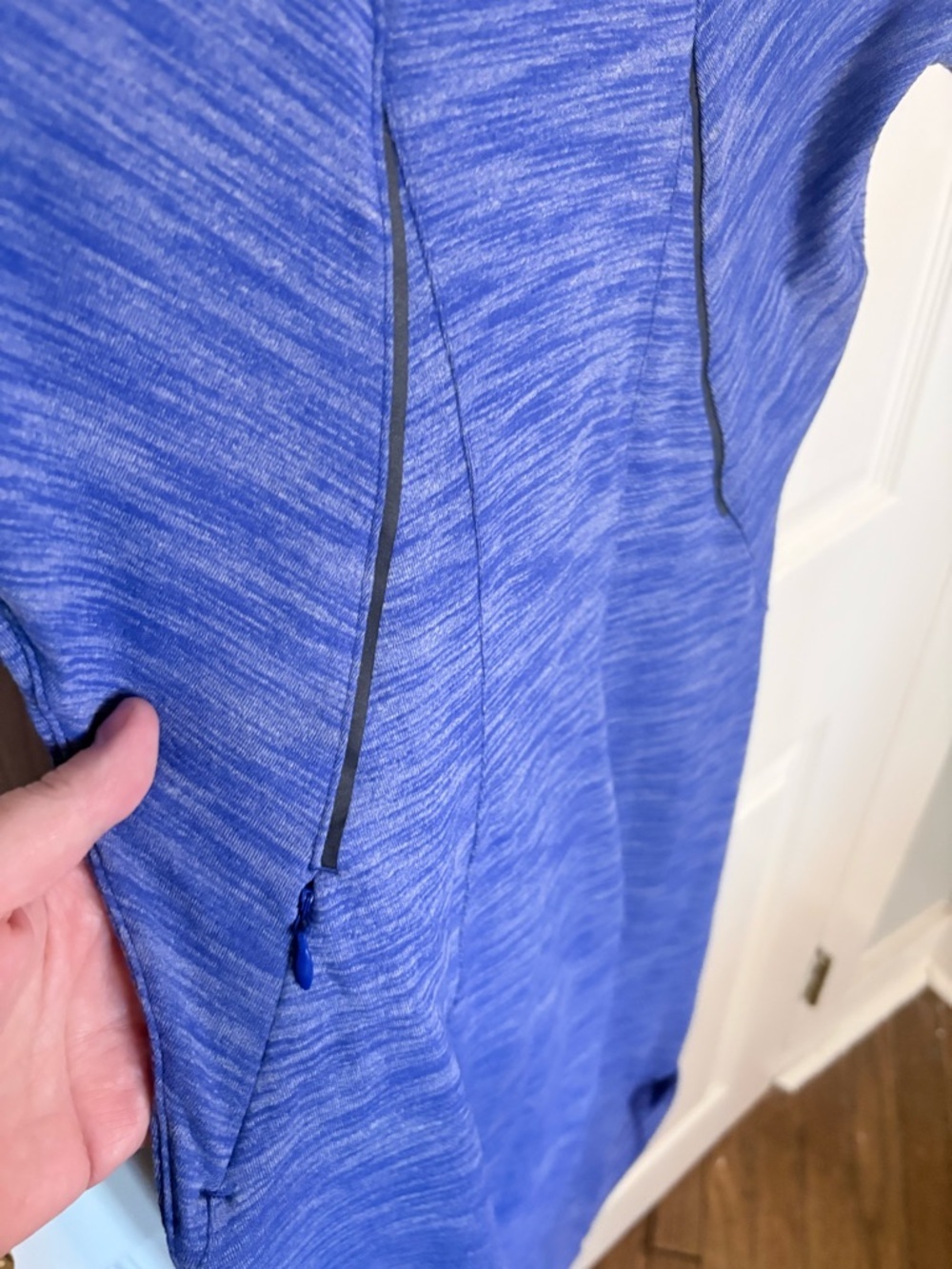Lululemon &go Where-To Dress Heathered Sapphire Blue Rulu Travel Dress Size 6 - Picture 8 of 10